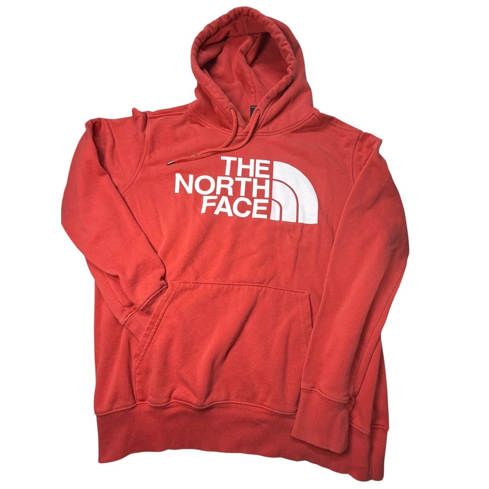 The‎ North Face Mens Red Half Dome Logo Pullover Hoodie Sweatshirt Size Medium